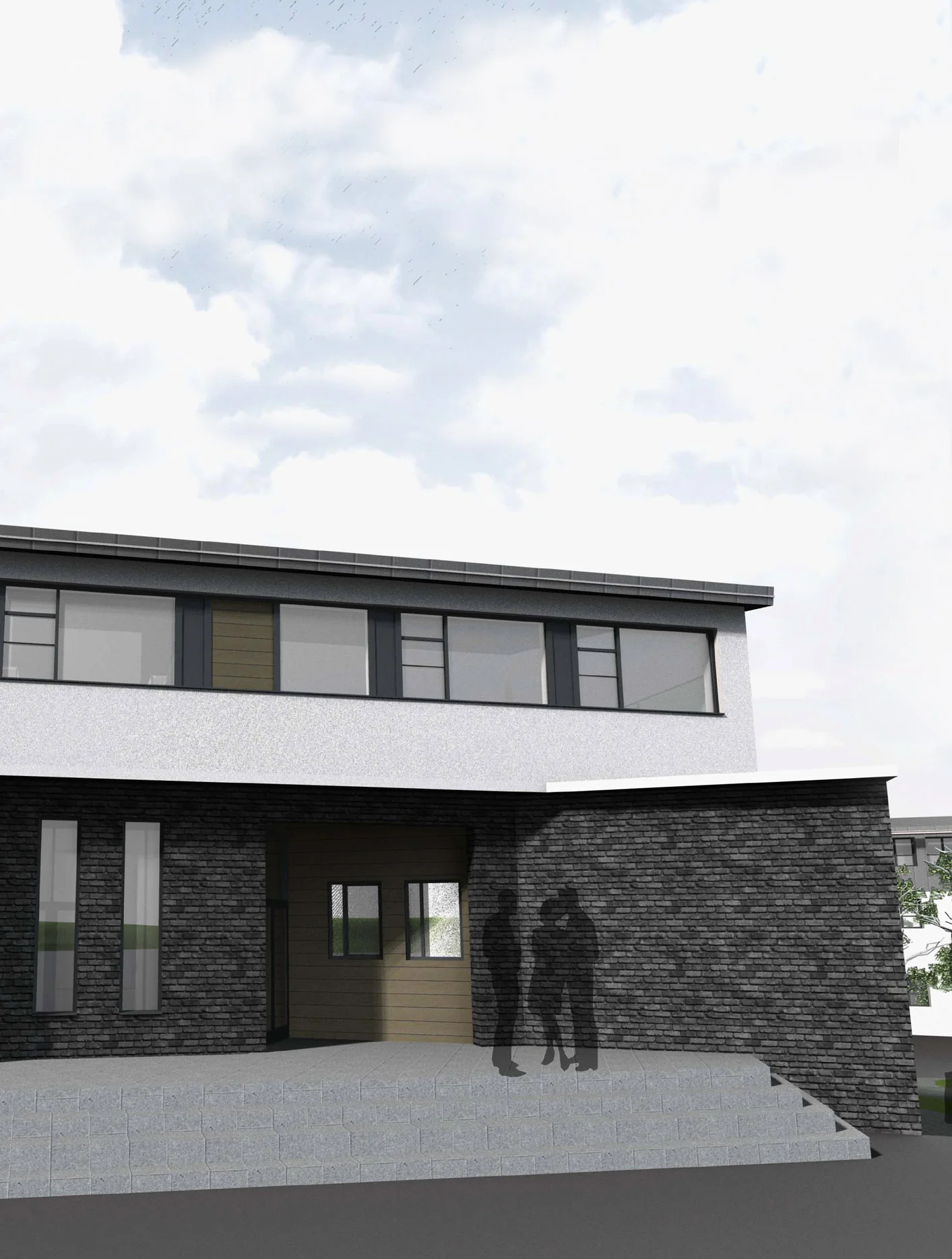 Colaiste Feirste Large school extension and redevelopment project. Commenced on site February 2016. How BIM added value to the project: Assisted with stakeholder participation through images and Virtual Reality demonstrations. Helped with planning of sequencing of the works. On such a complex building BIM ensured that the construction documentation was coordinated. Specific BIM tools: We used software extensions to freely distribute 3d Virtual Reality models to stakeholders allowing fully interactive game type walkthroughs. These were compatible with Desktop computers, tablets and smartphones. Maintained the as existing and proposed data in the same model allowing us to jump between existing and proposed. This also simplified the process of maintaining data up to date as more detailed survey data was input to the model. ‘Data Drops’ at project stages: 3/D: 3D publicity images; 3D VR models to describe the works to School staff. All planning drawings. Schedules of accommodation, we tailored the reports from the BIM software to generate a set of accommodation reports in the format requested by the Department of Education for stage 3/D. 4/FG: Schedules of accommodation, we tailored the reports from the BIM software to generate a set of accommodation reports in the format requested by the Department of Education for stage 4/FG. Construction Sequencing, we generated drawings and video from the BIM model to describe the sequencing and phasing of works on this complex site which is to continue to function over the course of the works. Full working drawings including general arrangement, details, window, door and finishes schedules. All data linked to the model and updating from the BIM model. Quantities extraction: We prepared queries and reports in our software to allow extraction of reports and schedules for completion of BREEAM materials assessments. Coordination/Working with others: Doherty Architects developed a full 3D model of the building proposals together with a model of the existing facilities. We set up systems to allow us to take advantage of the model while working with other consultants not yet using BIM. Structural Coordination: We linked the structural drawings into our 3D model to check for coordination. M&E Coordination: Room plans with Elevations which automatically updated from the model were produced for each educational space. M&E drawings were produced as an overlay to these with mechanical and electrical components described in plan and elevation facilitating easy checking and coordination. Next Project