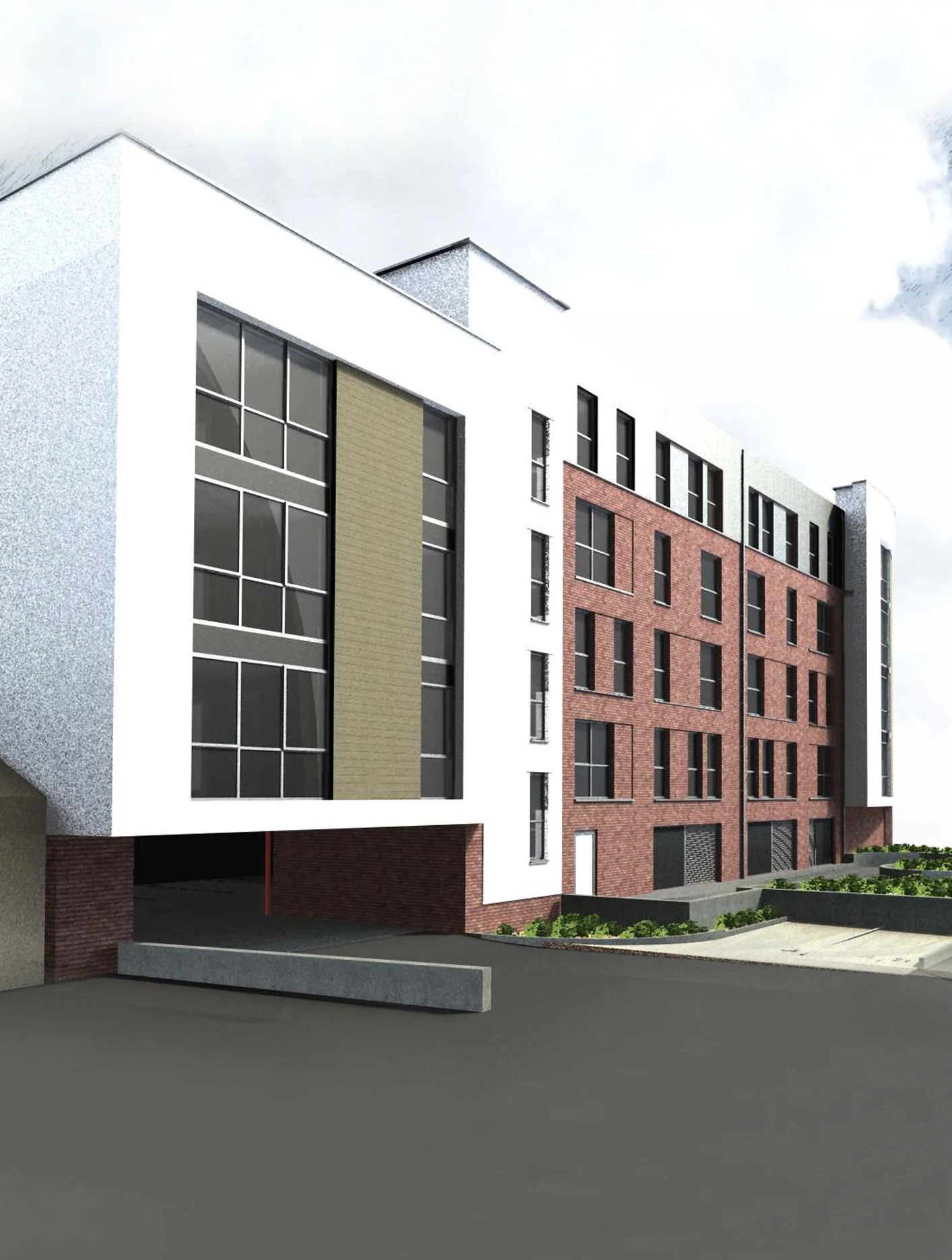 Apartment Development for Dixons Contractors This Design and Build project was for the development of production information for 31 apartments from planning application drawings which had been prepared by another consultant. How BIM added value to the project: The difficult site meant a BIM model could minimise the risk of design changes on site. Coordination of architectural elements, structure and services and cooperation to investigate novel approaches to design development were all implemented. The developer contractor, acting as a part of the team, was able to bring their construction knowledge to the process andinfluence detailed design development in workshop meetings. Quantities export from the BIM model and analysis by the contractor maintained the budget. Specific BIM tools: This project entailed using a mixture of leading BIM design software for both modeling and clash detection. IFC viewing and checking software was used by Dixons Contractors and other parts of the team who were model consumers rather than model creators. Significant Data Drops: An initial BIM implementation plan formed a sound basis for the development of models by all of the design team. Once the BIM strategy was confirmed, each design team could then upload their model to a cloud based platform, allowing the other consultants to access these files and produce a confederated model. This confederated model provided us as the architect with the ability to quickly and efficiently provide clash detection as well as a visual reference. Subsequent drops of amended and updated models were coordinated with our confederated model updated, via hotlinks, with the newest information from the other design consultants. Models were reviewed with Dixons Contractors at development stages to investigate the practicability of the construction and potential sequencing, site layout and health and safety implications. We exported information on quantities to Dixons Contractors from the model for processing by their Quantity Surveyors. Data was broken down into a series of reports/tables that together represented all of the materials and objects that comprised the building. Co-Ordination/Working with others: We assembled a team that comprised Architects, Structural Engineers, and Mechanical and Electrical Engineers all working as BIM model creators and coordinating with Dixons contracts as a model consumer. We used our software proficiency to ensure coordination between the software platforms in use to develop the model to the required standards
