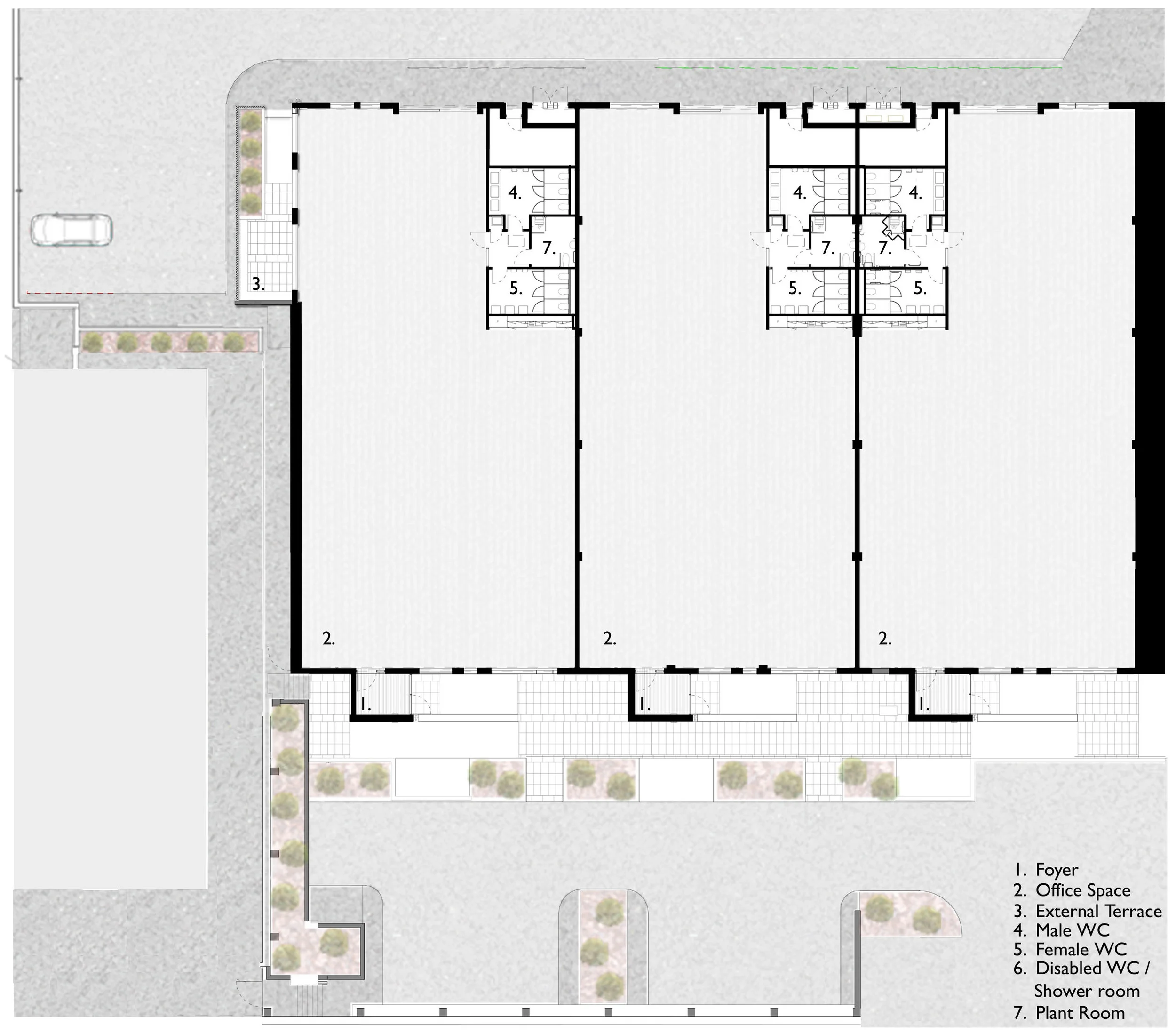 Units 11-13, Plan