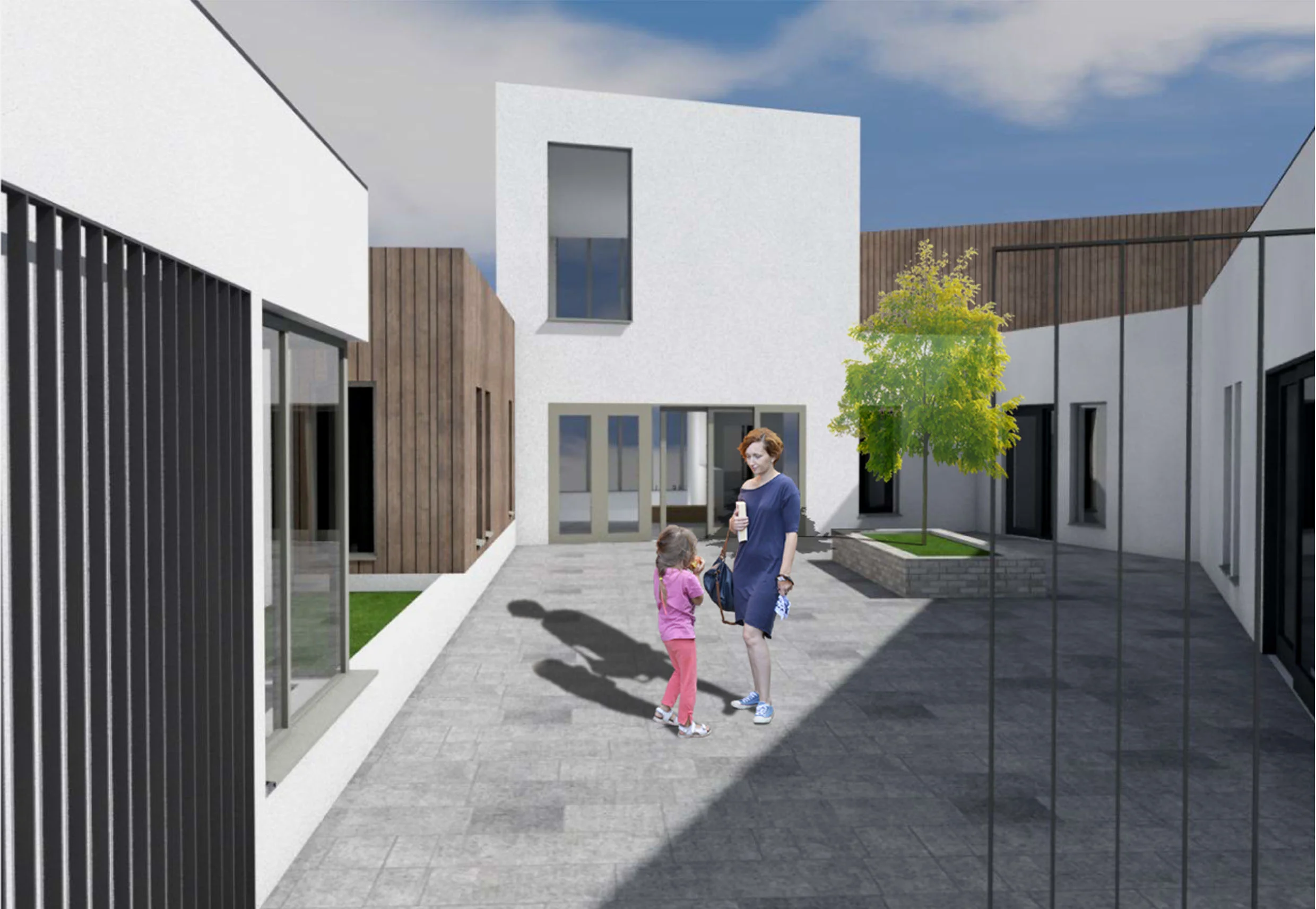 Top of the Hill Community Centre, Rear Entrance