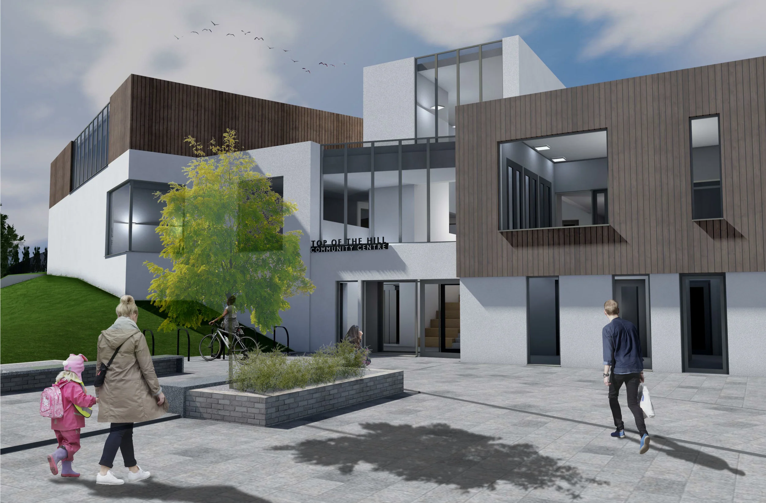 Top of the Hill Community Centre, Front Entrance