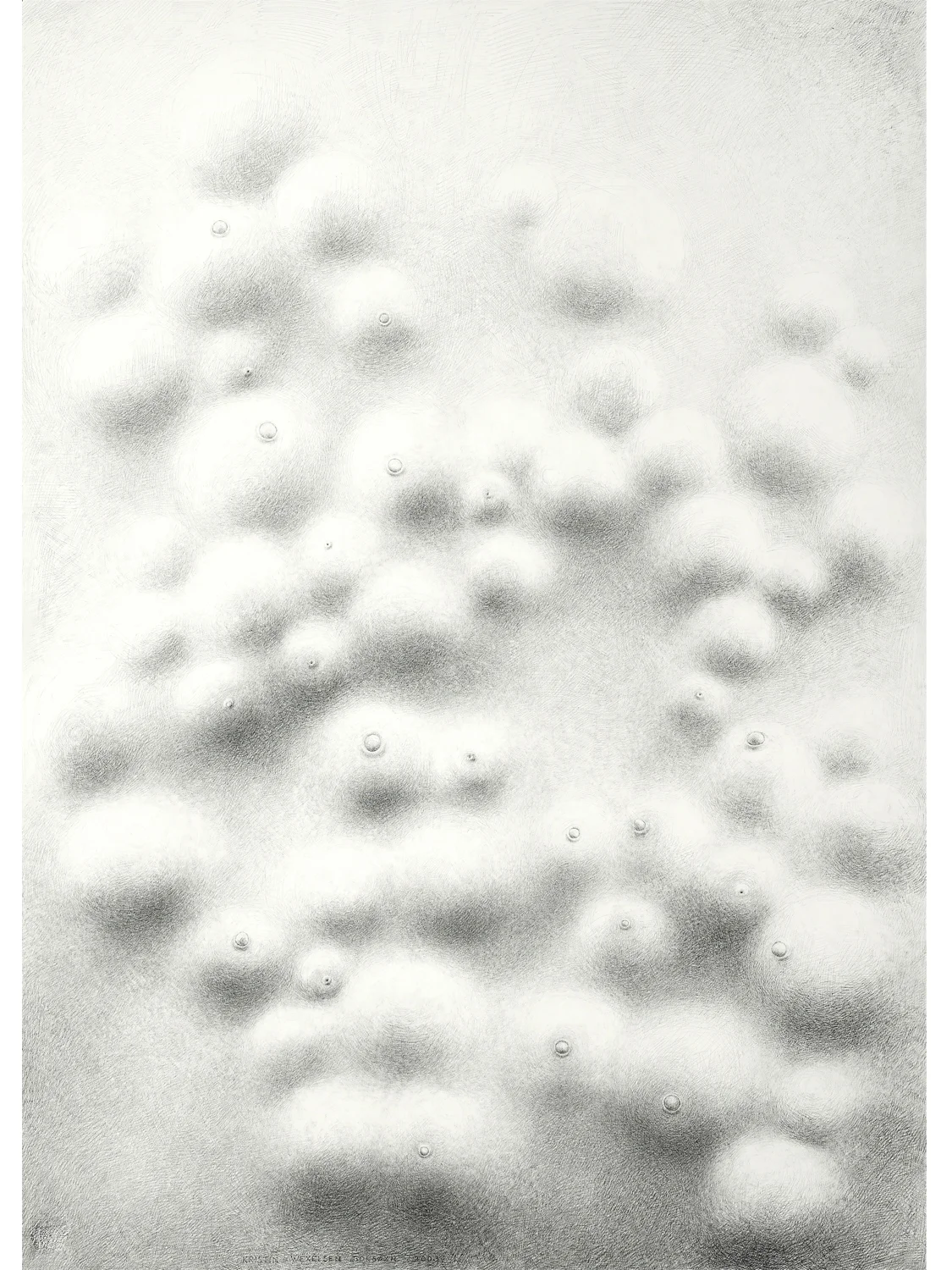 Tegning VI / Drawing VI , 2003 Størrelse / Size: 115 x 82 cm (photo: Atle Johnsen)