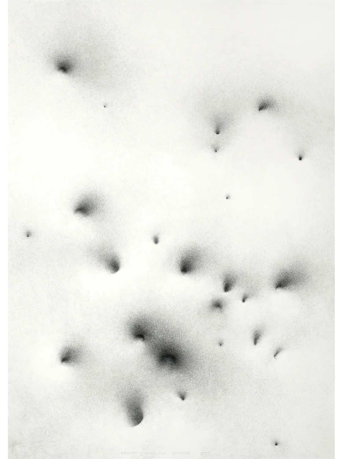 Tegning III / Drawing III , 2003 Størrelse / Size: 115 x 82 cm (photo: Atle Johnsen)
