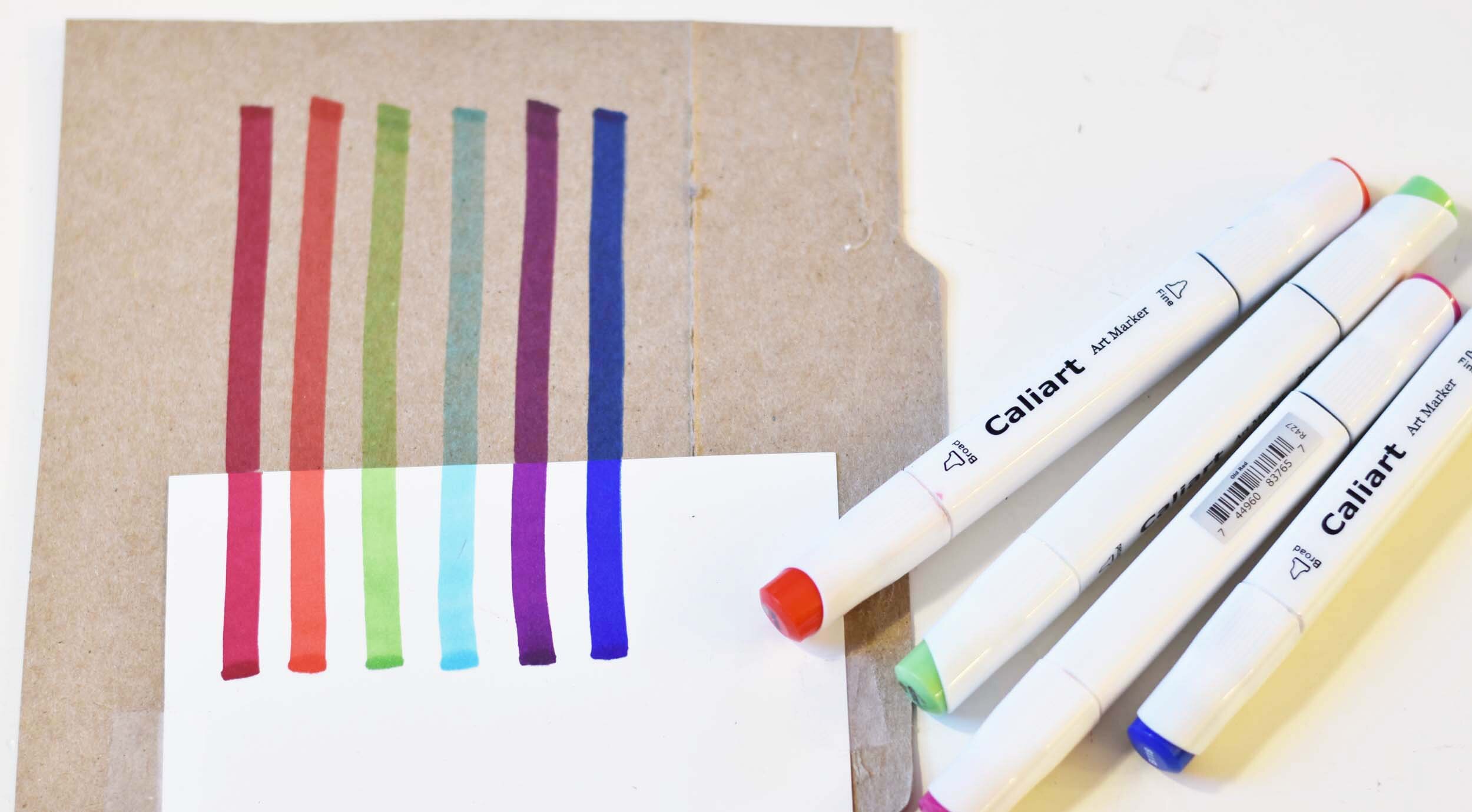 Tips for coloring on brown kraft paperboard using things you already have —  Right Now Crafts