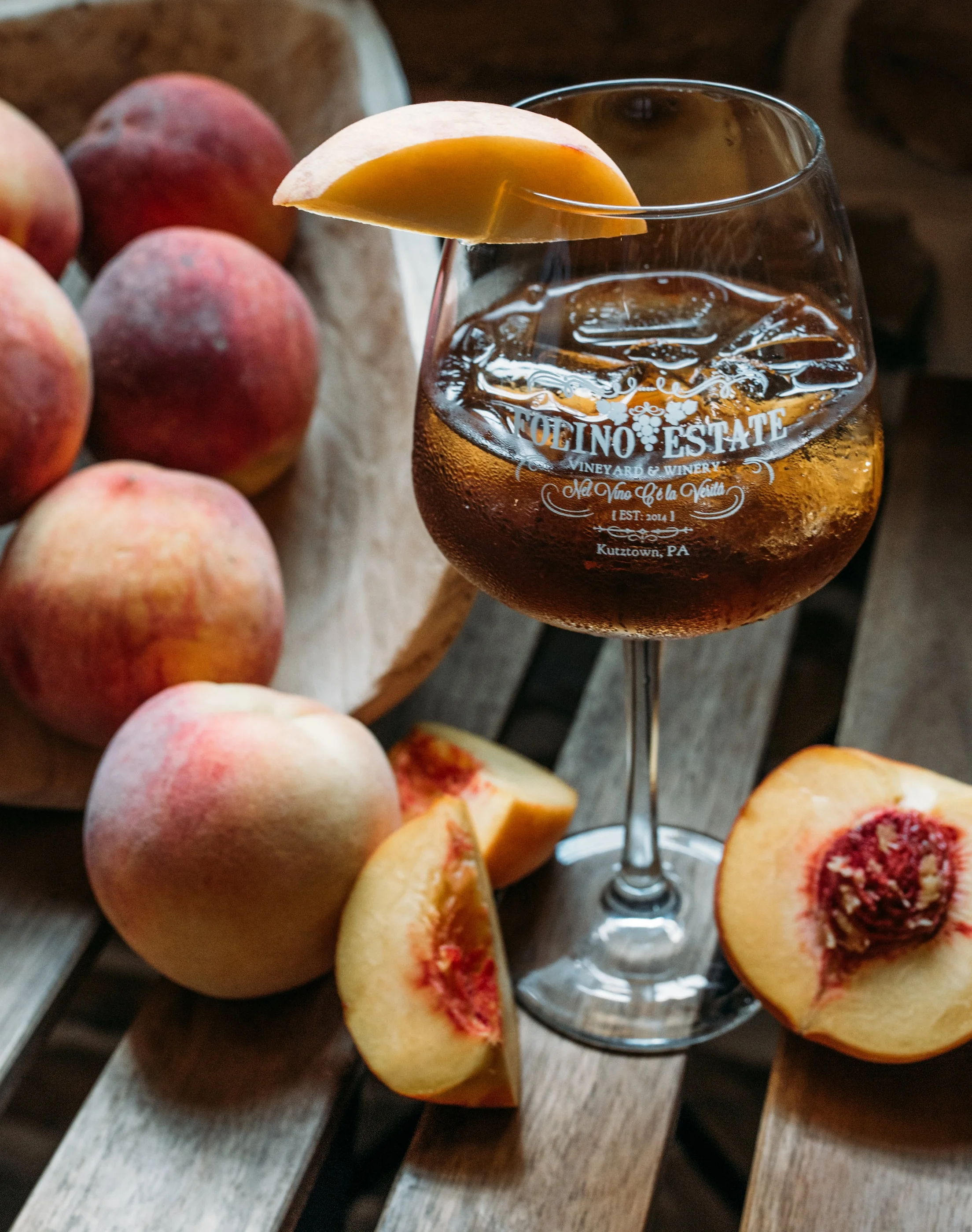 August Sangria: Peach Tea