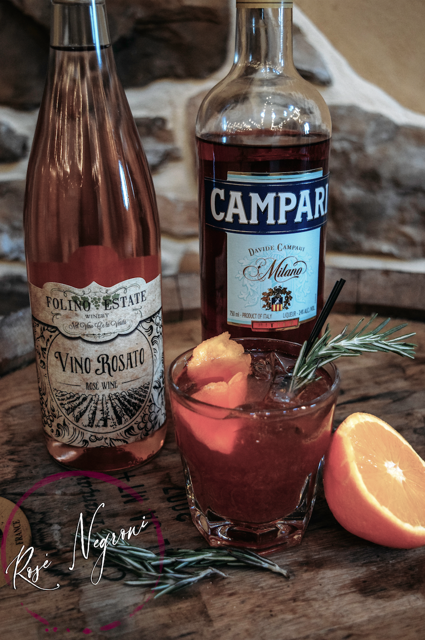 Rose Negroni with Vino Rosato