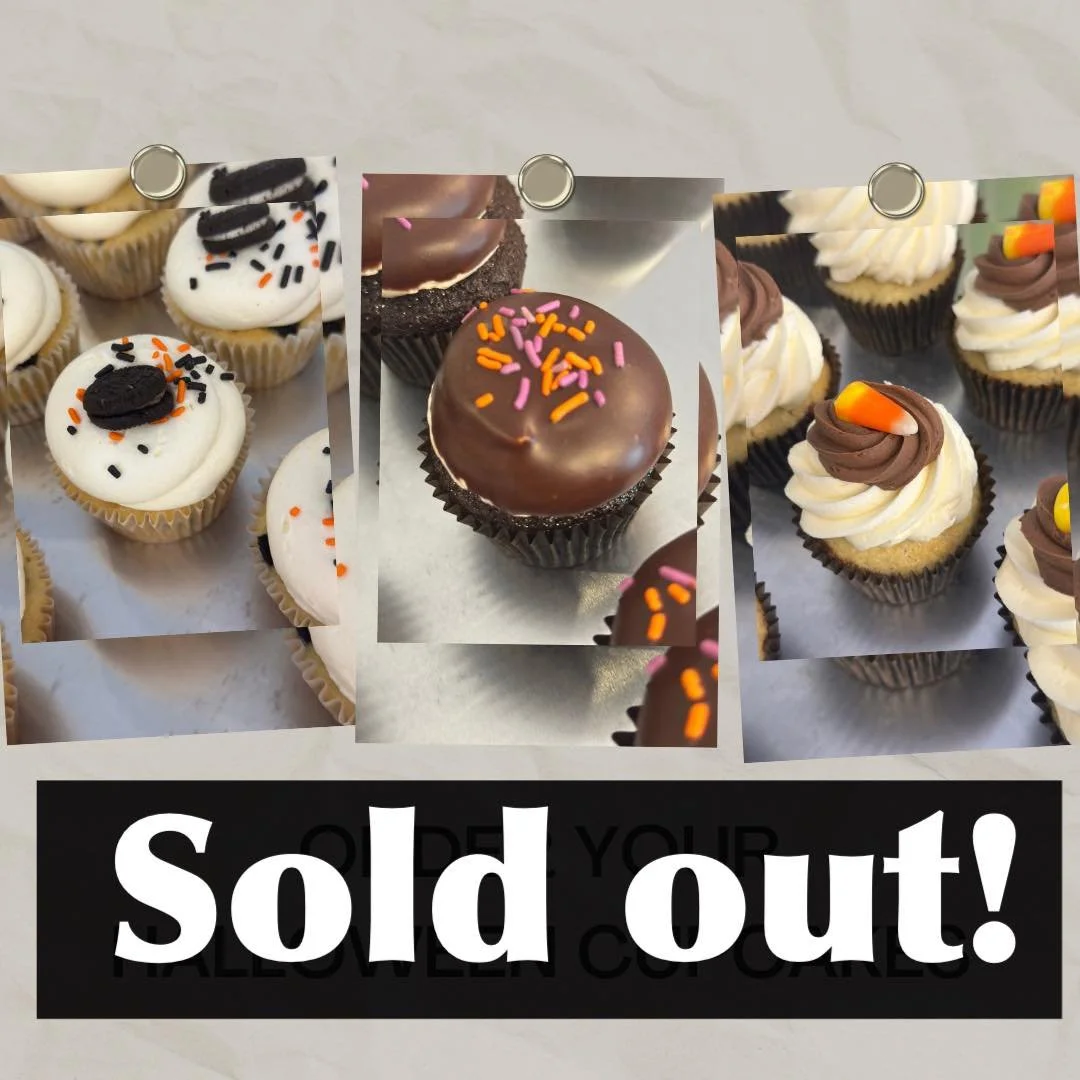 SOLD OUT ON FRIDAY…
CASE WILL BE STOCKED ON SATURDAY… 
OPEN 10-2pm
Menu-
Count Chocula 
Candy Dish
S’mores 
Ding Dong 
Peanut Butter Pie
Nutella Churro
Oreo 
Halloween Vanilla 
Boston Cream 
Vanilla M&M 
Marble Can’t De