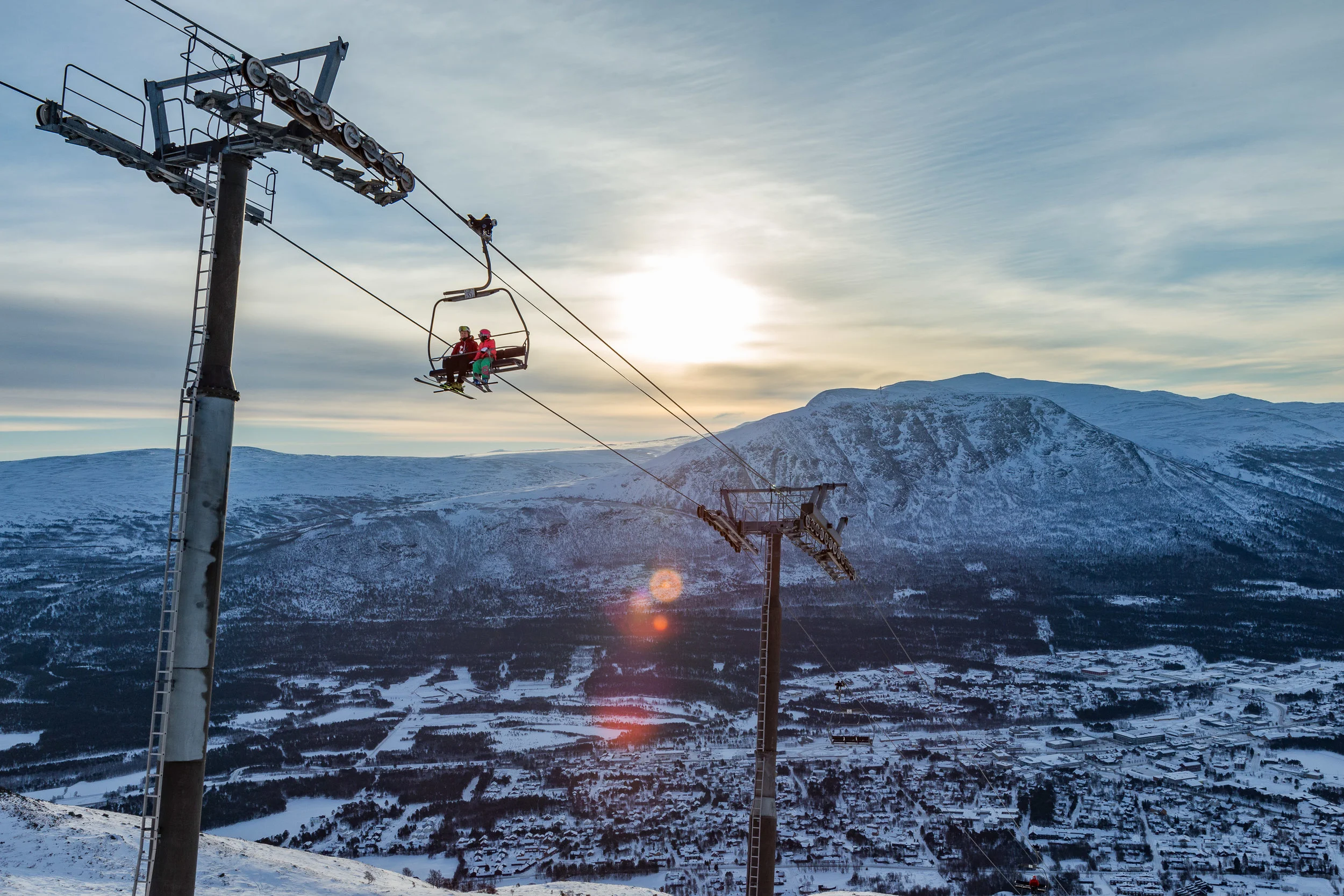 Luftige svev i alpinbakken på Oppdal