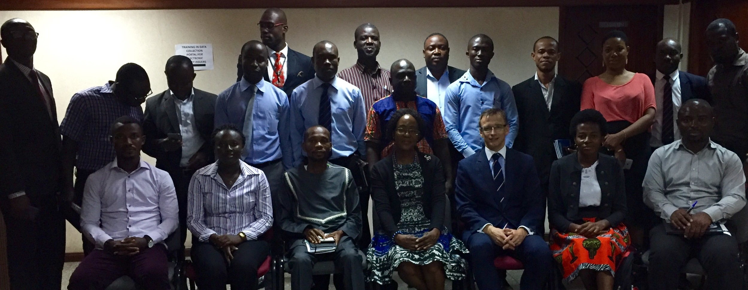 With a group of journalists in Accra, Ghana