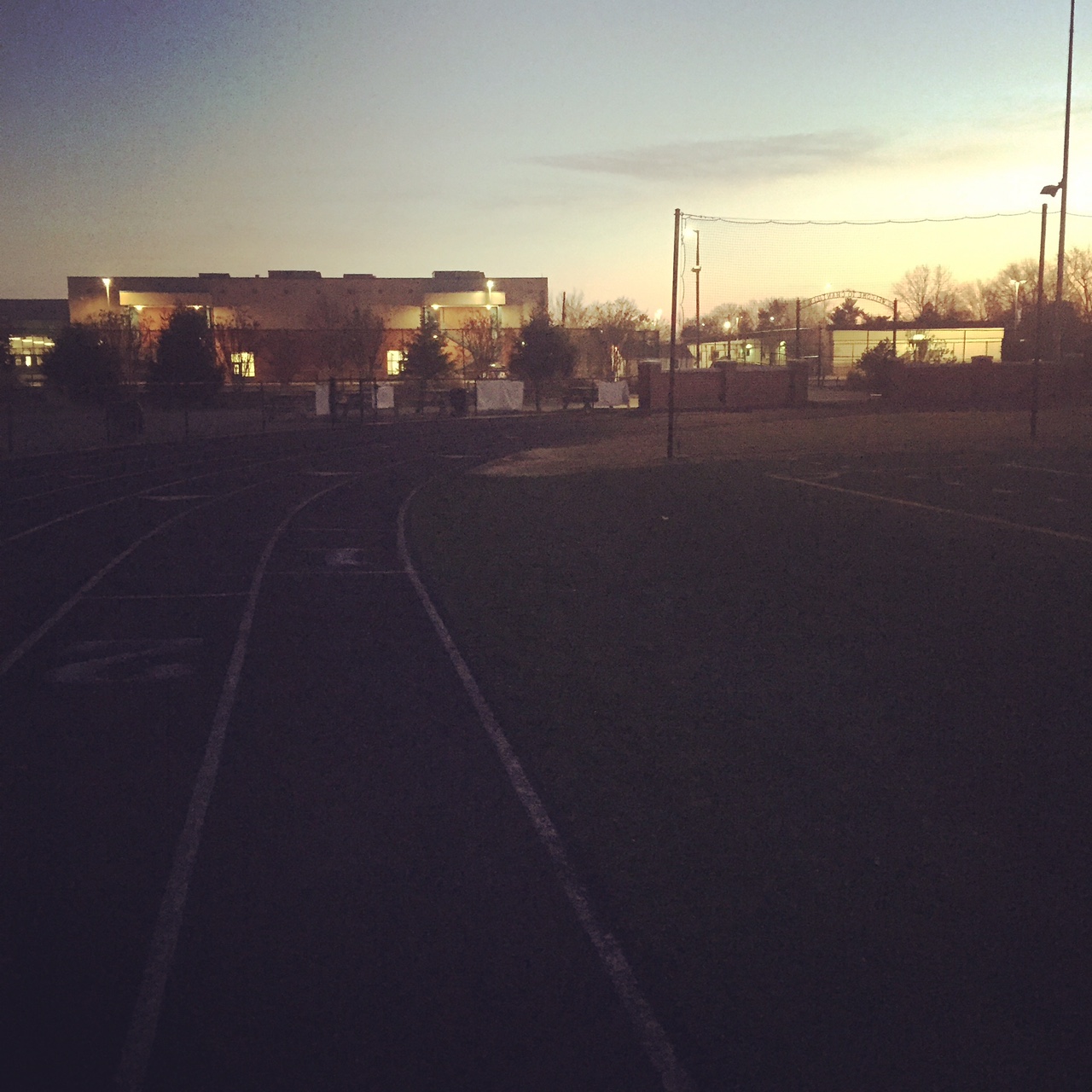 What 6 am at the track looks like