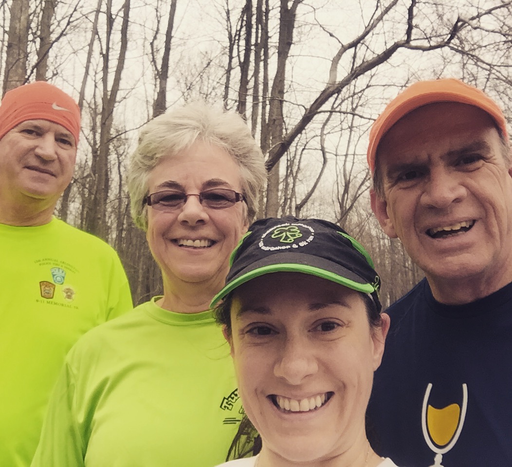 morning trail run with my man and my parents