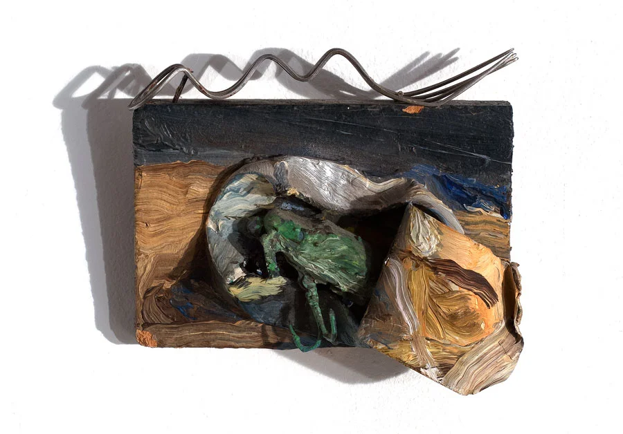Shore Lunch, 1984 | Oil on wood, metal | 6 x 4 x 2 in.