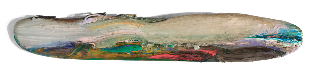 Landscape of Itself | Oil on Wood | 4-3/4 x 27 x 1-1/2 in.