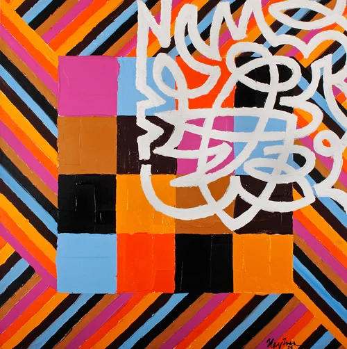 Clouds Above the Prairie, 1995 | Acrylic | 48 x 48 in.