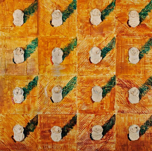 Untitled, 1995 | Acrylic and Metal | 48 x 48 in.