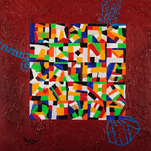 Shaman's Field, 1995 | Acrylic | 48 x 48