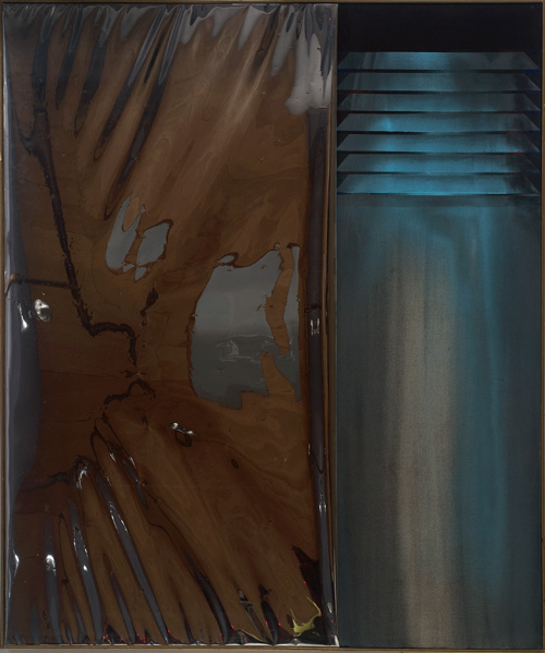 City Lights, 1969 | Acrylic & Reflexive Plastic | 60 x 70 in.