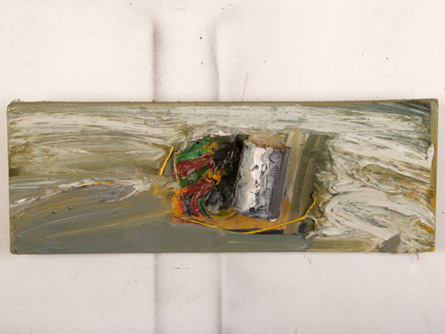 Pub Table #2, 1995 | Mixed Media & Oil | 3.25 x 8 x 2.5 in.