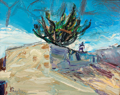 Yagul Pyramid, 1999 | Oil on Board | 11 x 14 in.