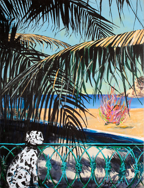 Bruja de la Manana, 1994 | Acrylic on Board | 69.5 x 53 in.