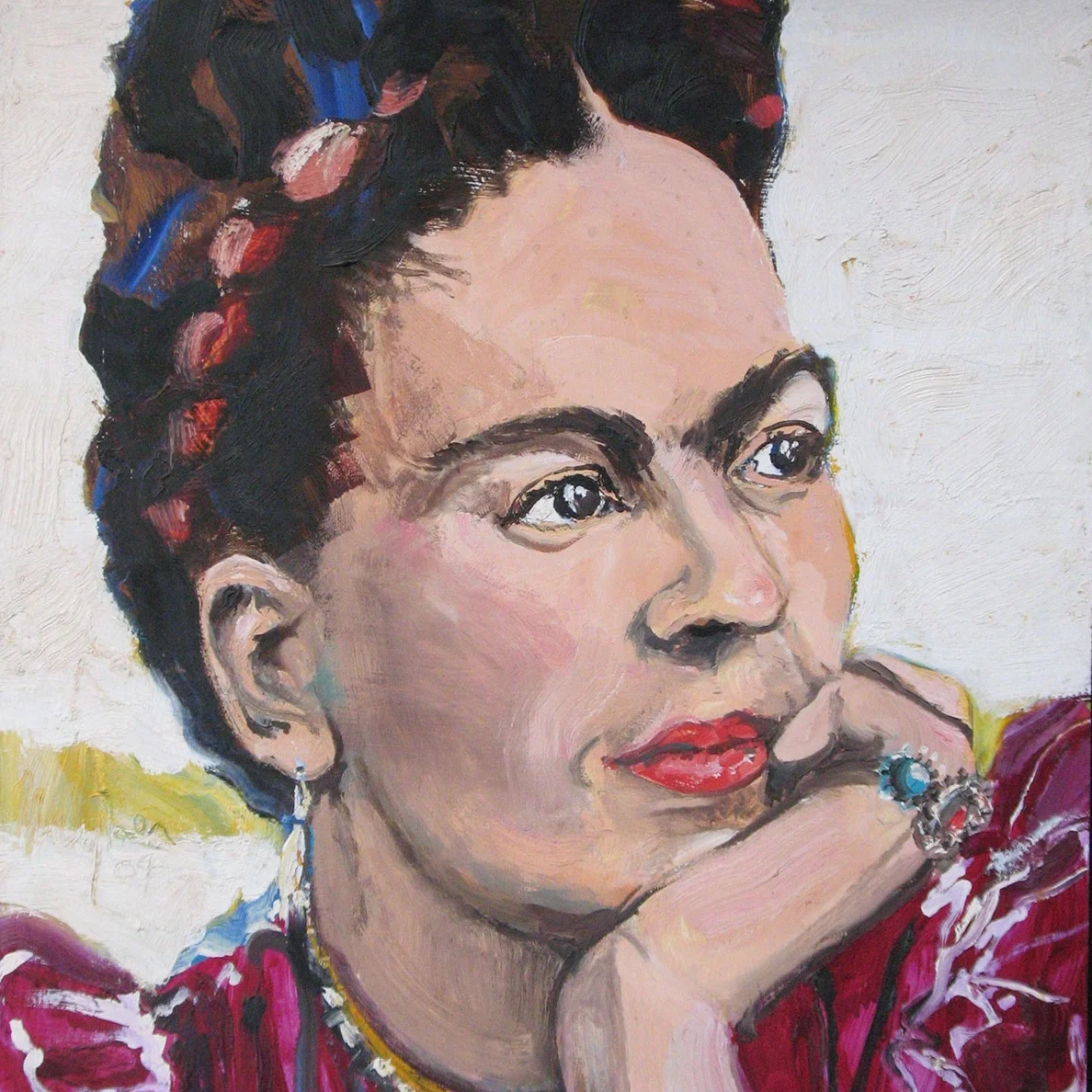 Frida-Kahlo-#1,-O-on-B;-24'X30';-2003.jpg