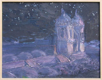 Santo Domingo at Night | Oil | 11 x 14 in.