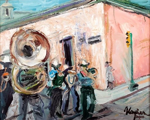 Street Band, 2000 | Oil | 16 x 20 in.