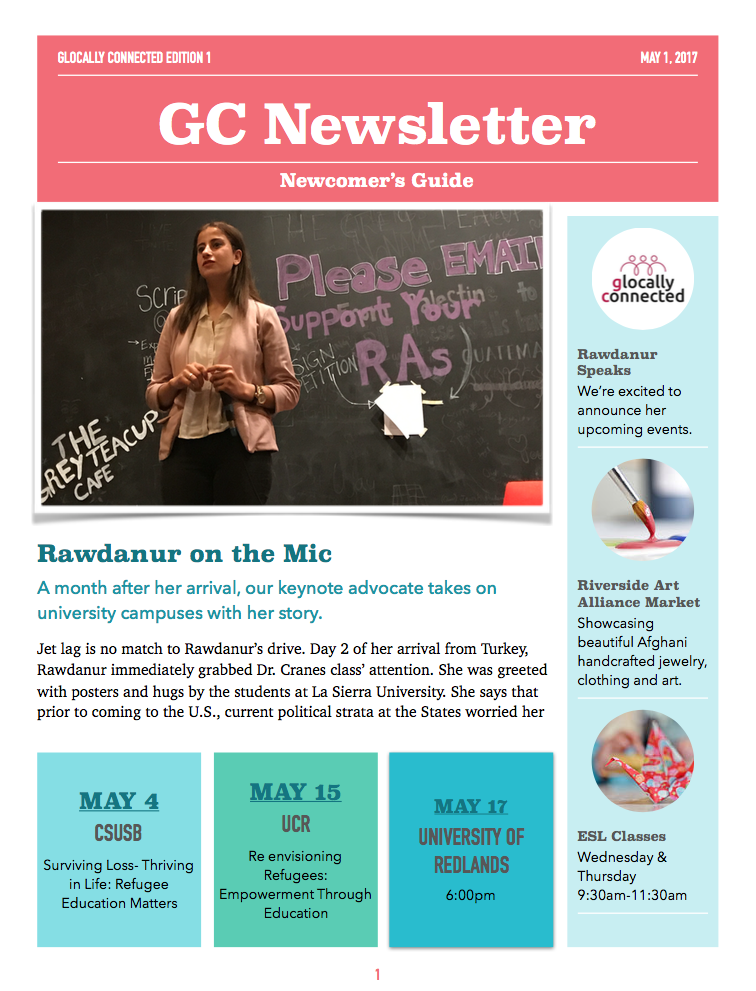 Newsletter Edition 1