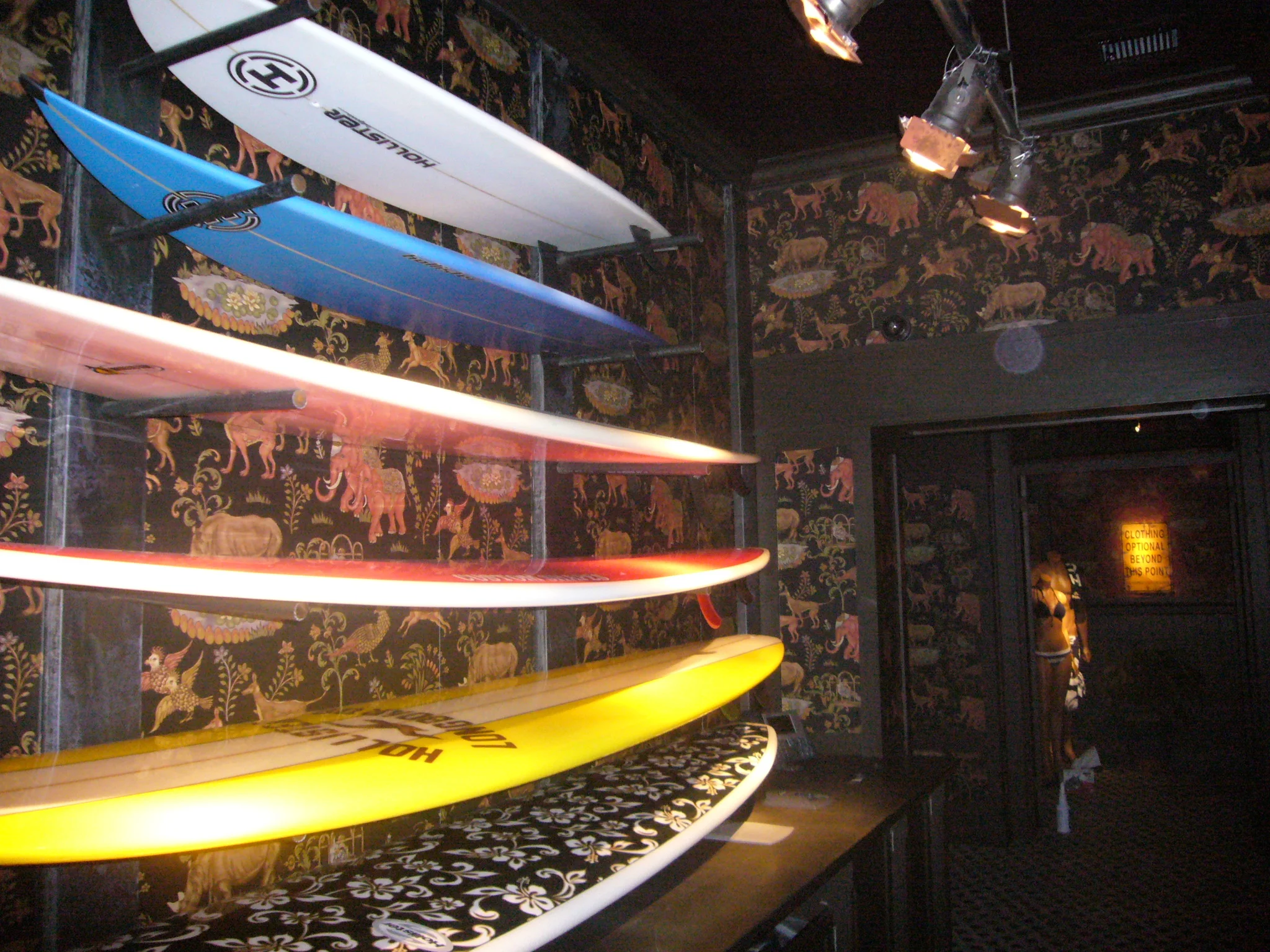 SOHO Flagship - New York City - screen printed & hand painted wallpaper