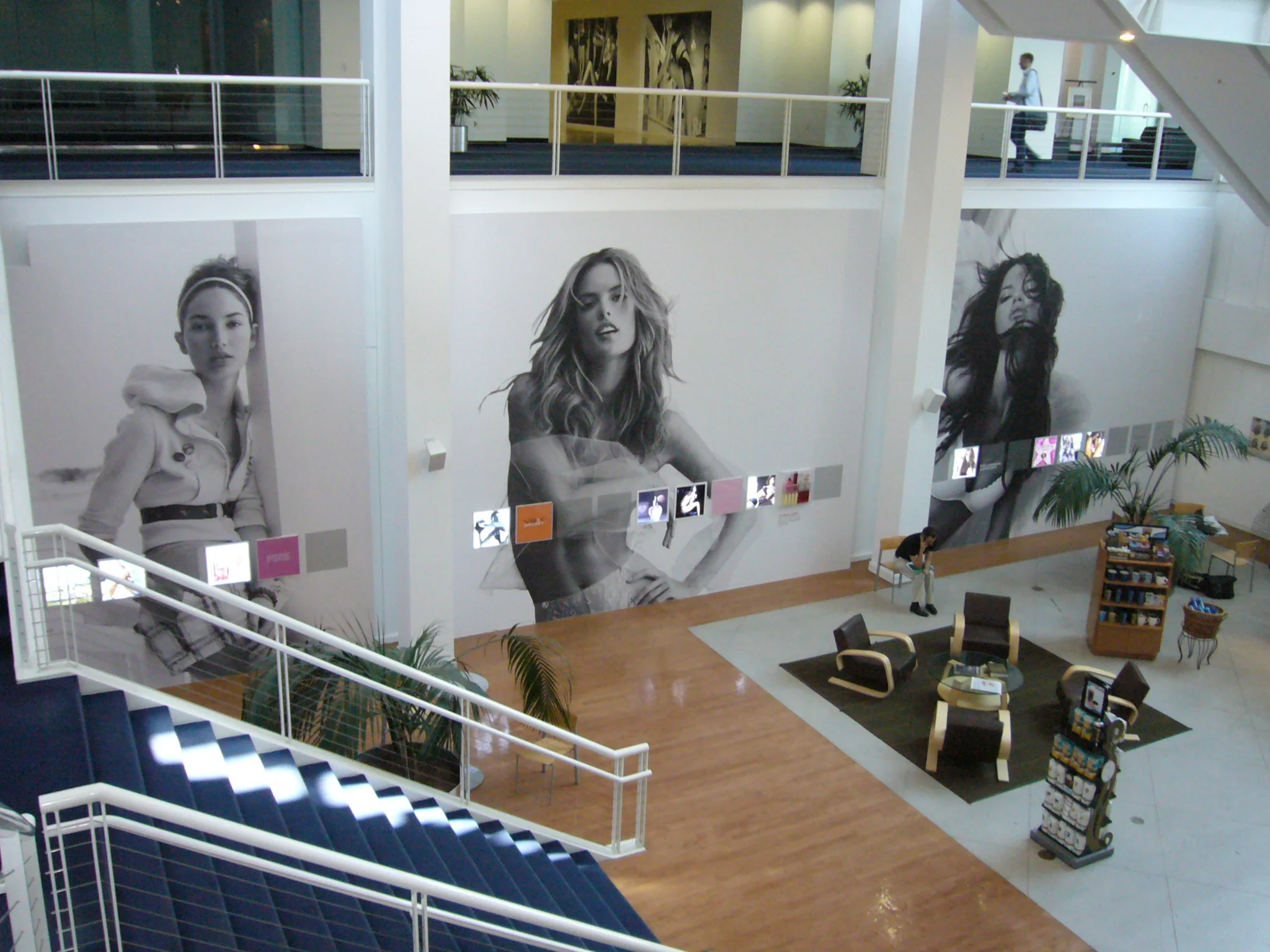 printed wallpaper + marketing & visual merchandising elements