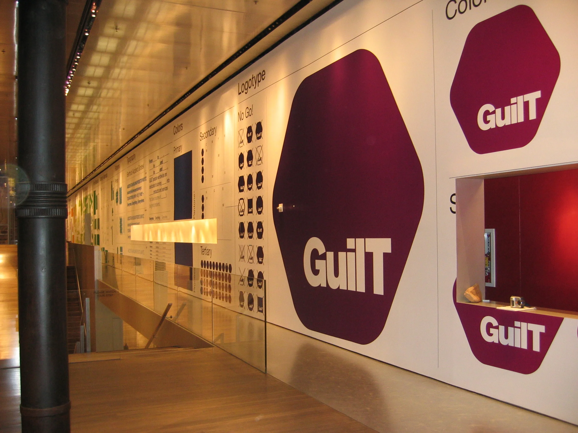 2005 - GUILT - printed wallpaper 