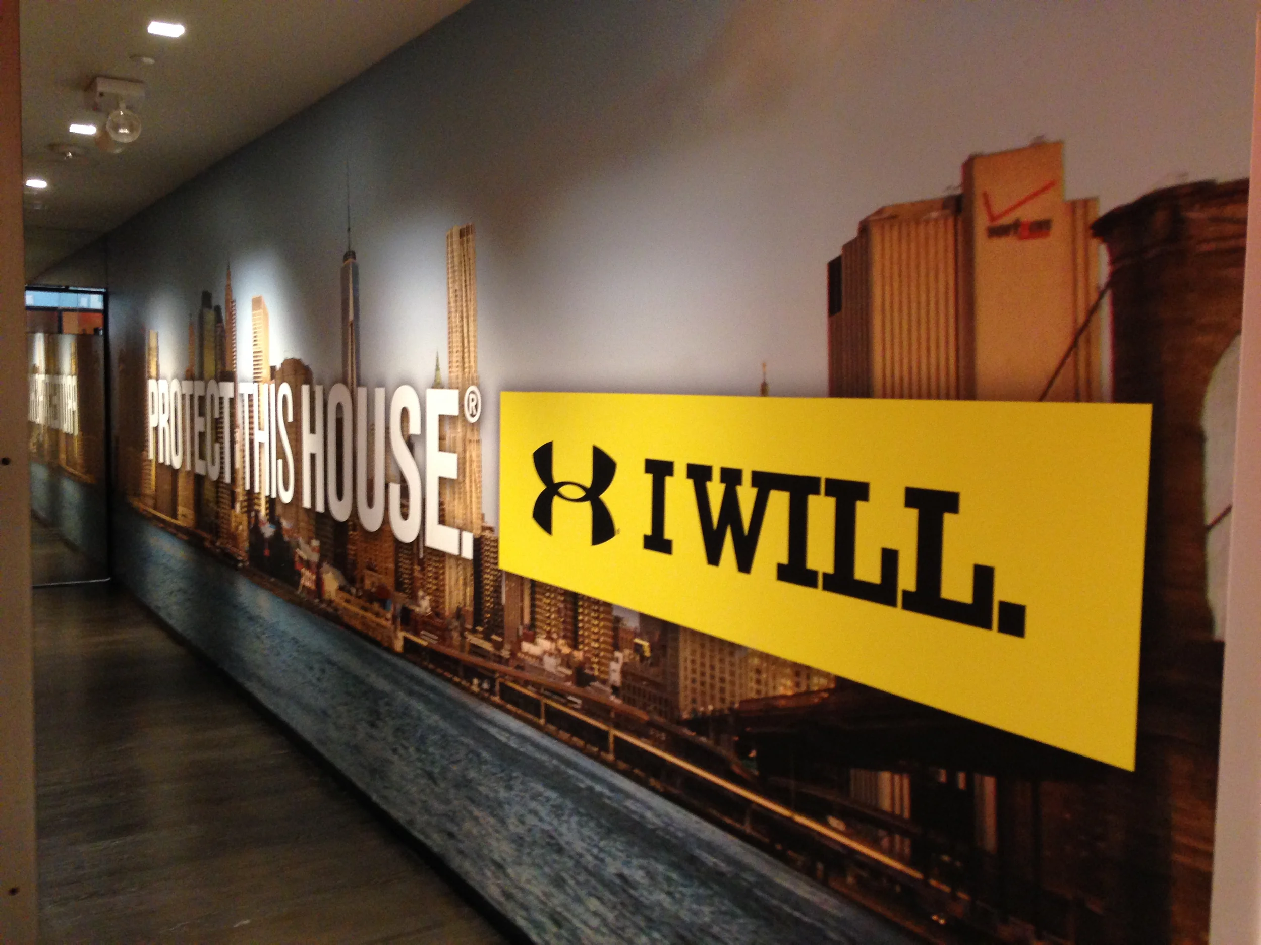 printed wallpaper environmental graphic