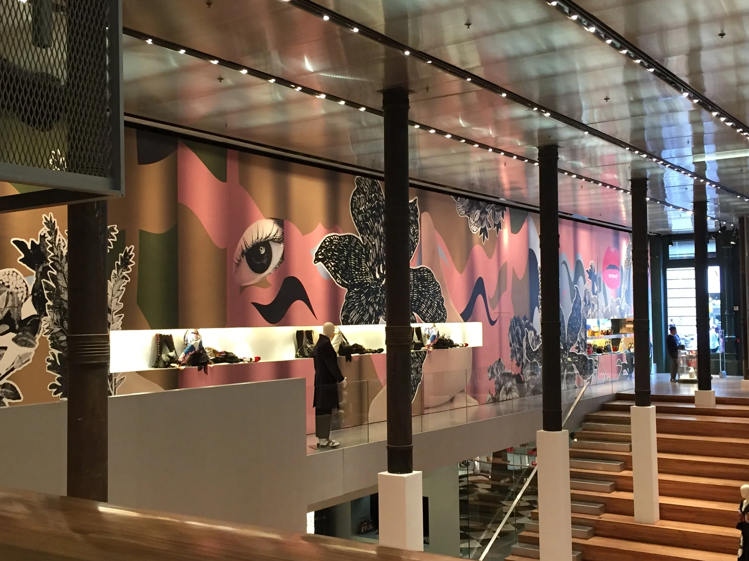 2016 - RIPPLE EFFECT - printed wallpaper + intervention