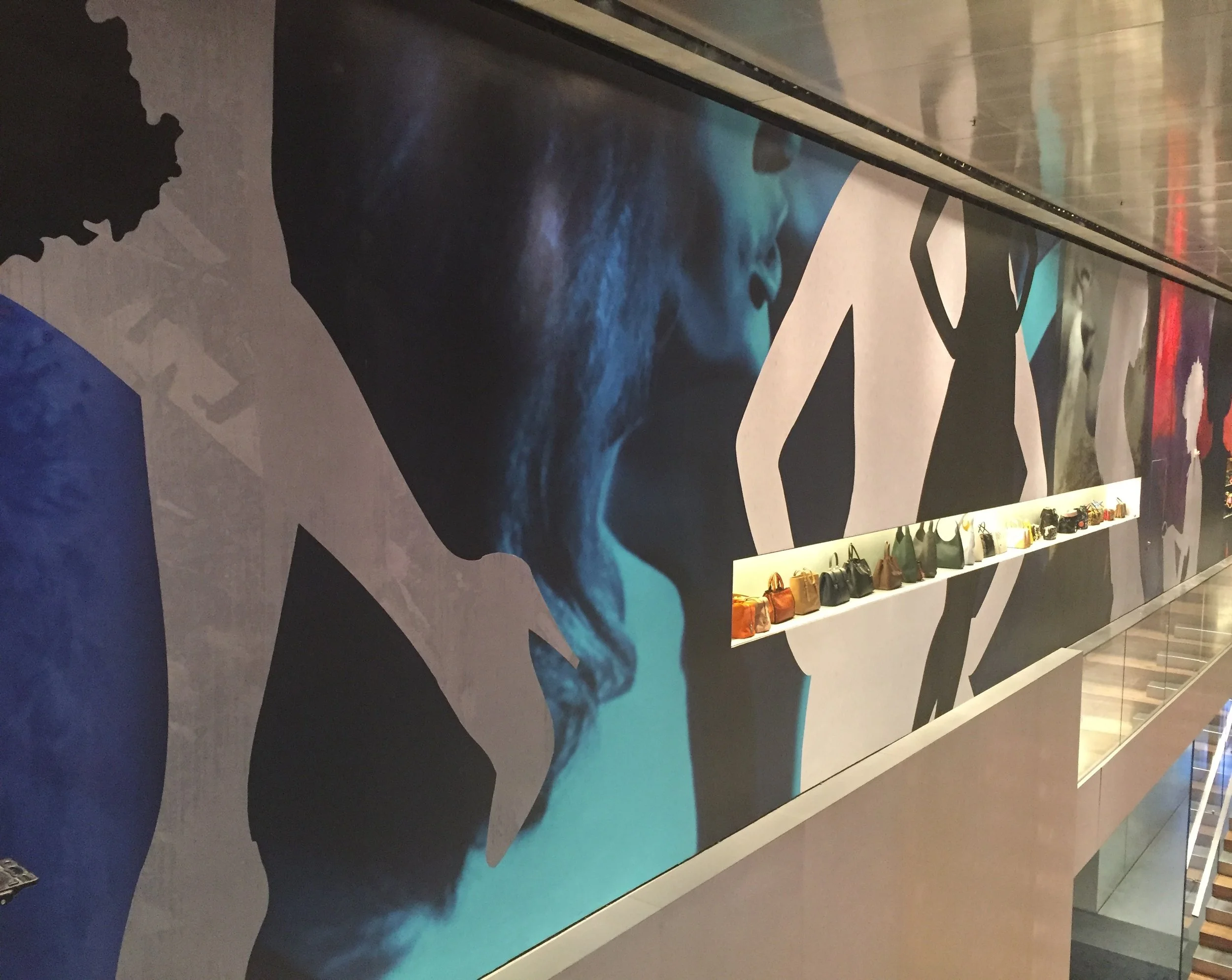 2017 - MUTE - printed wallpaper + intervention