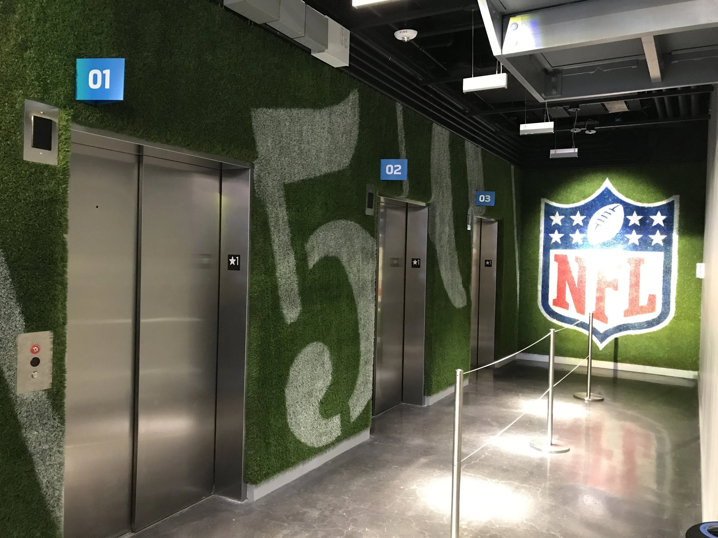 NFLX - graphic turf installation 