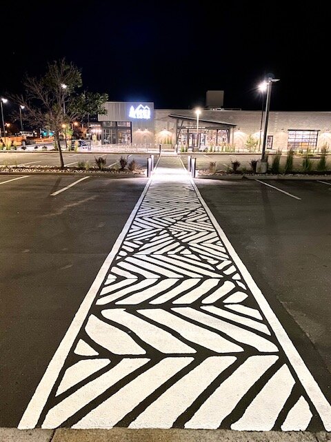 COLORADO SPRINGS, CO - HAND PAINTED MURAL ON PARKING SURFACE 