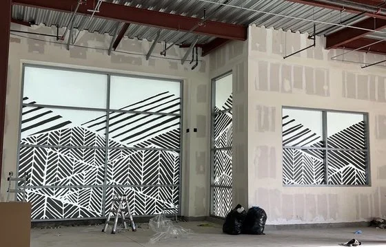 Laguna Beach, CA - digitally printed window film mural - 01 interior