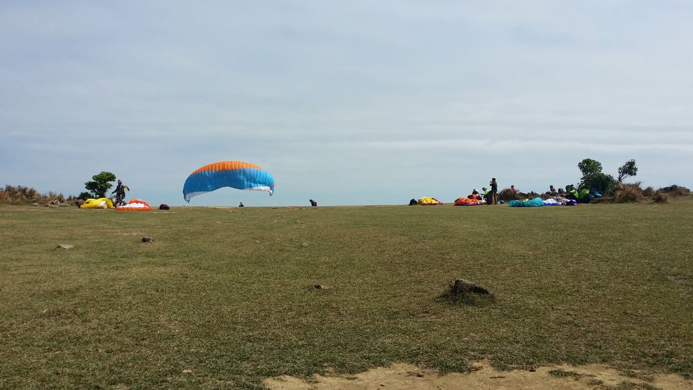 Adrenaline junkies paragliding