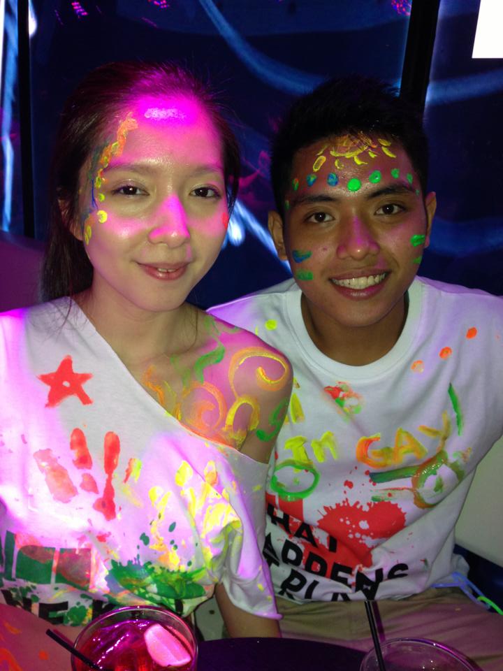 Second glow paint party together