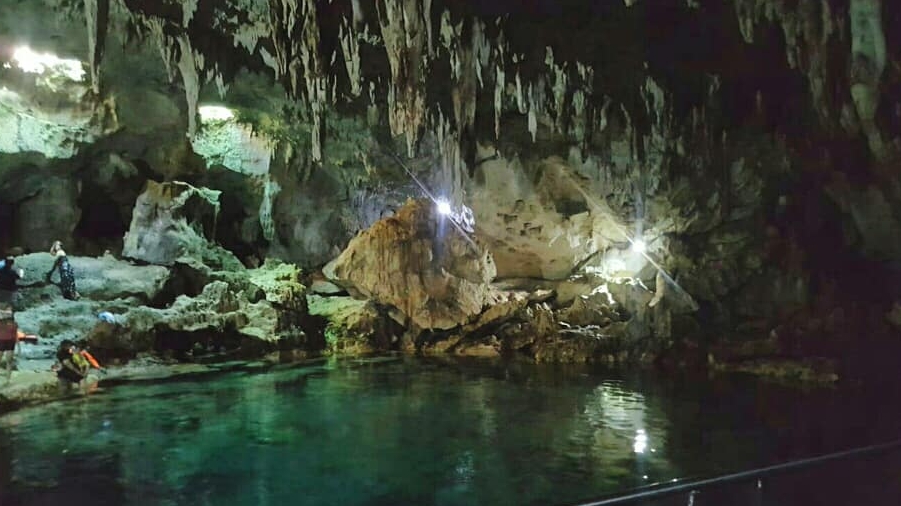 Lagoon in the cave
