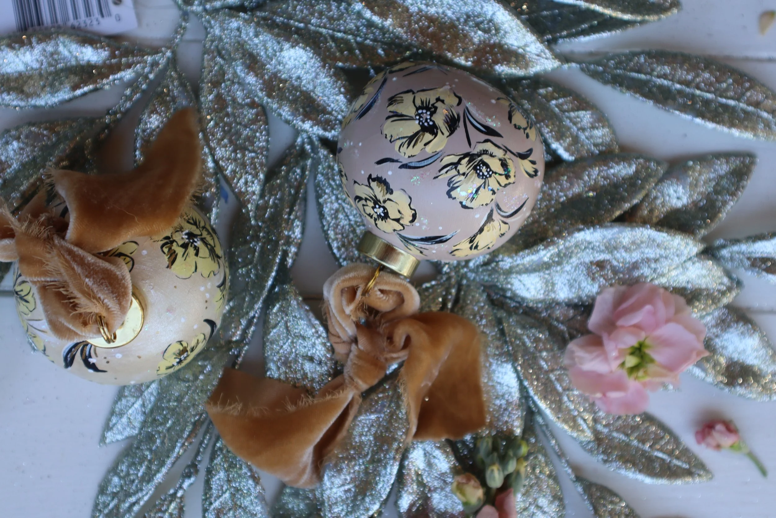 Tan w/ Yellow Florals