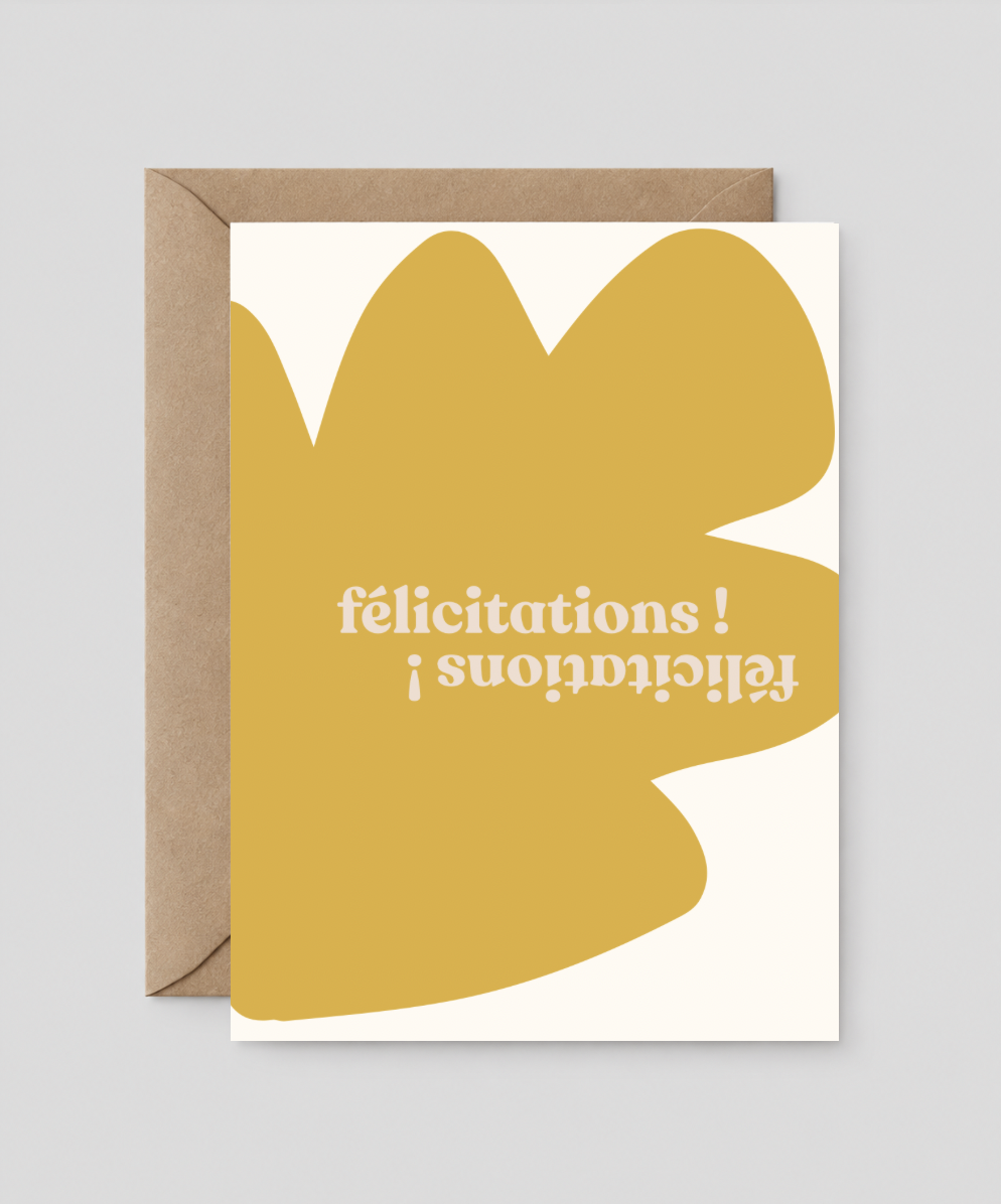 Boucle & Papier - Carte de voeux - Félicitations !
