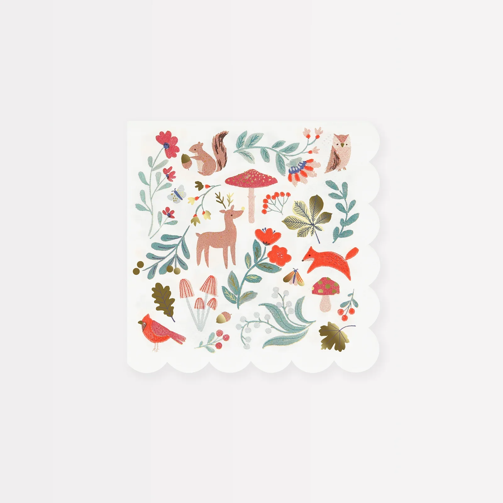 Meri Meri - Petites Serviettes de table (16) - Winter Woodland