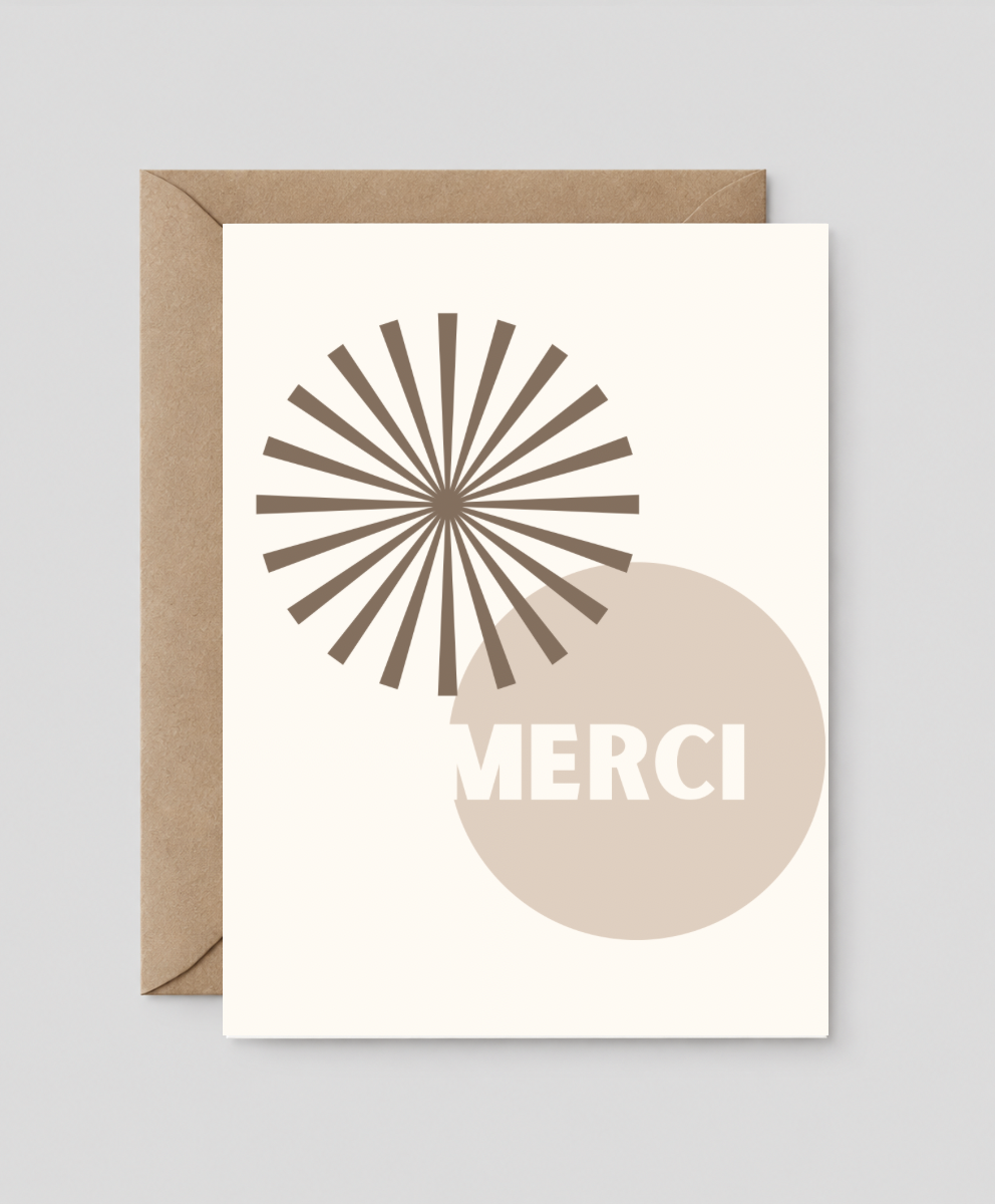 Boucle & Papier - Carte de voeux - Merci