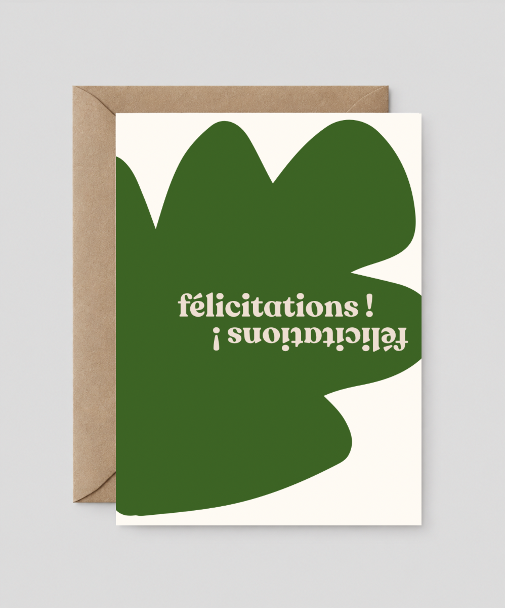 Boucle & Papier - Carte de voeux - Félicitations !