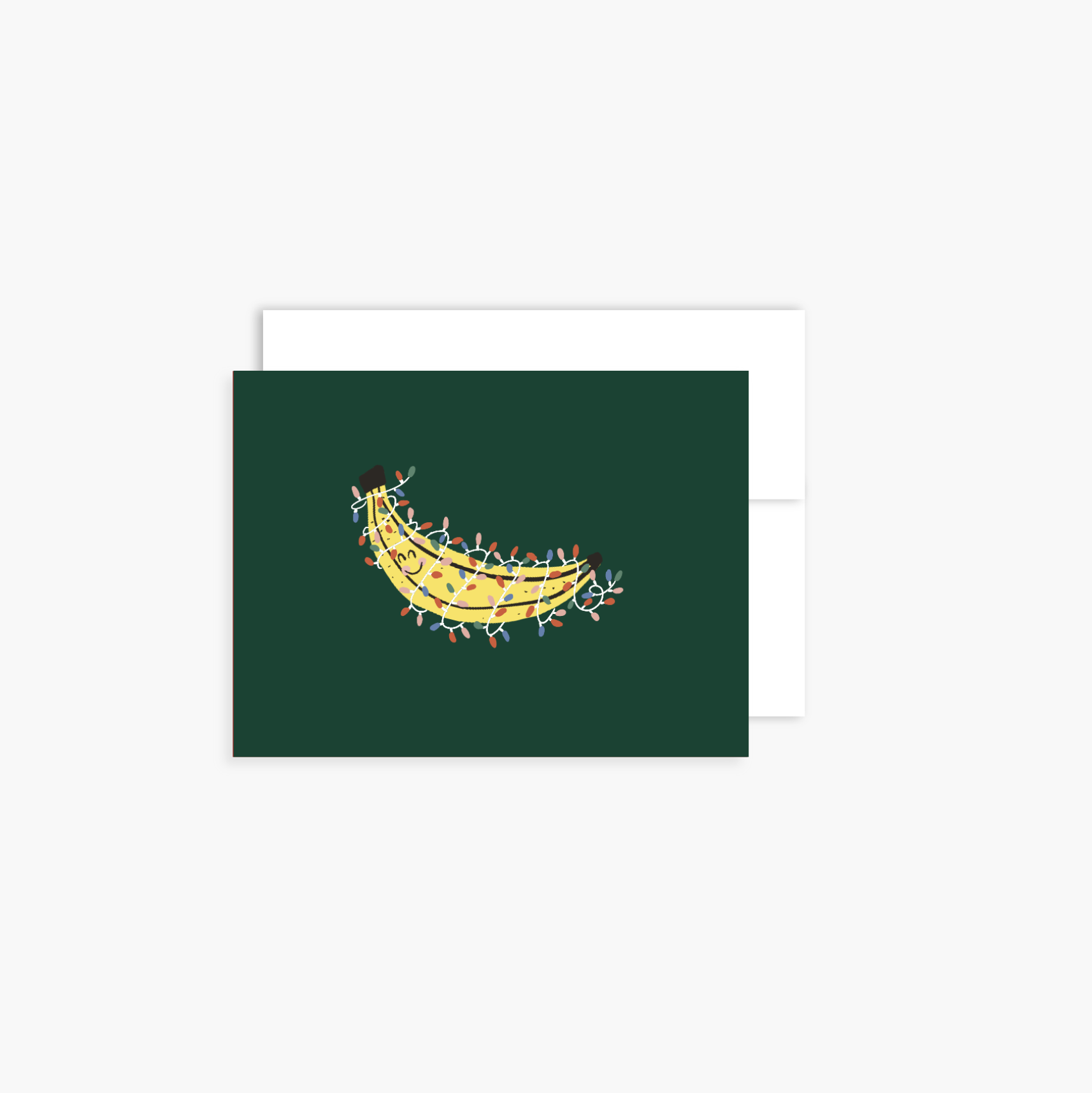 Boucle & Papier - Carte de voeux - Banane festive