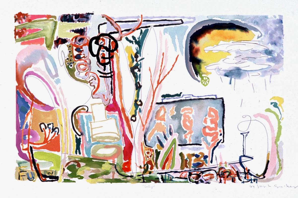 SALLY Mixed Media on Paper 22 x 30 inches (56 x 76 cm)