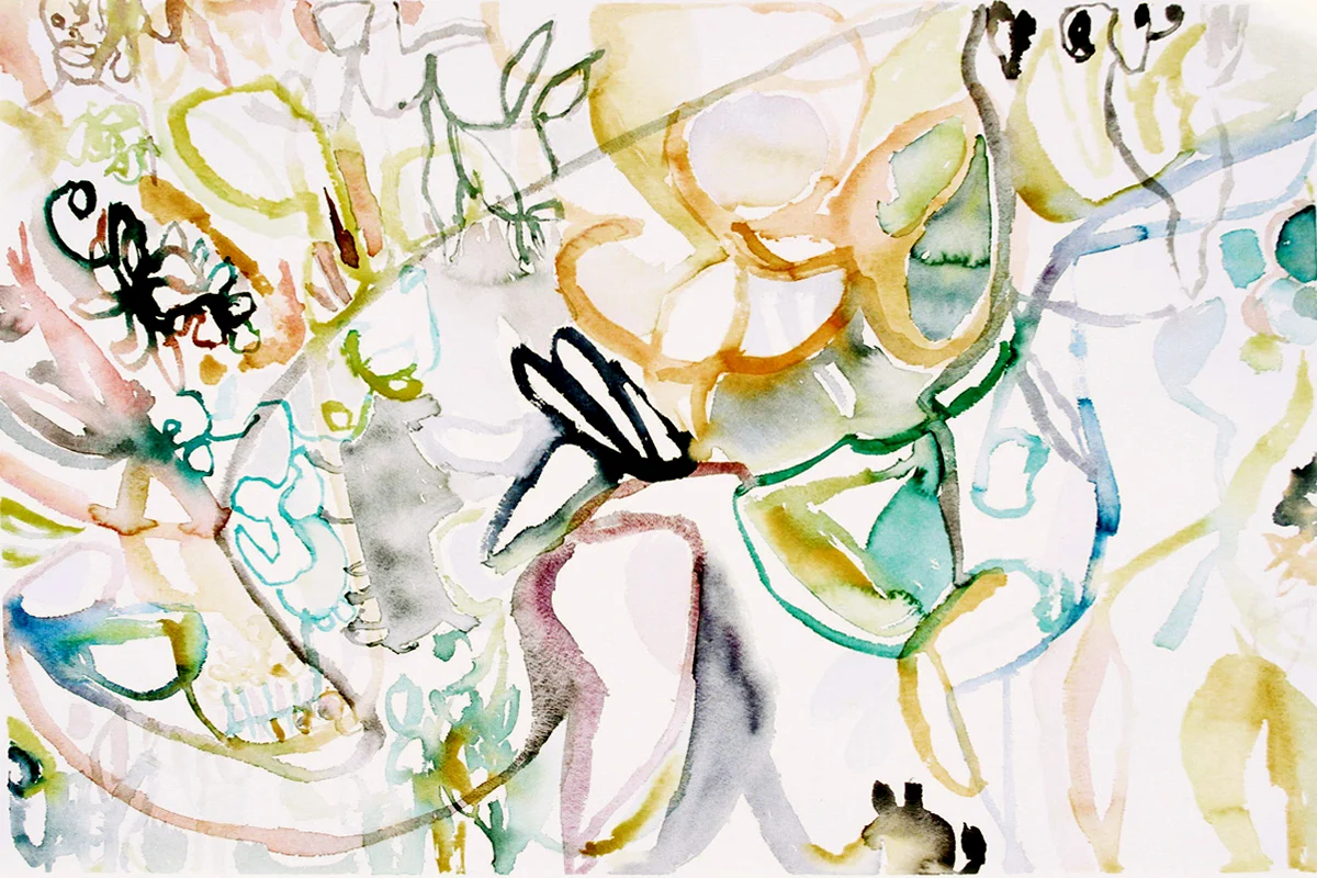 DOPPELGANGER Watercolor on Paper 22 x 30 inches (56 x 76 cm)