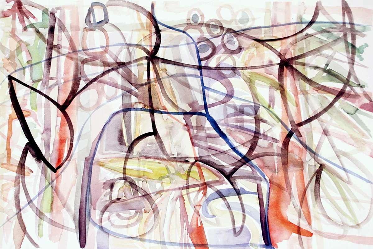 INTERTWINE Watercolor on Paper 22 x 30 inches (56 x 76 cm) 