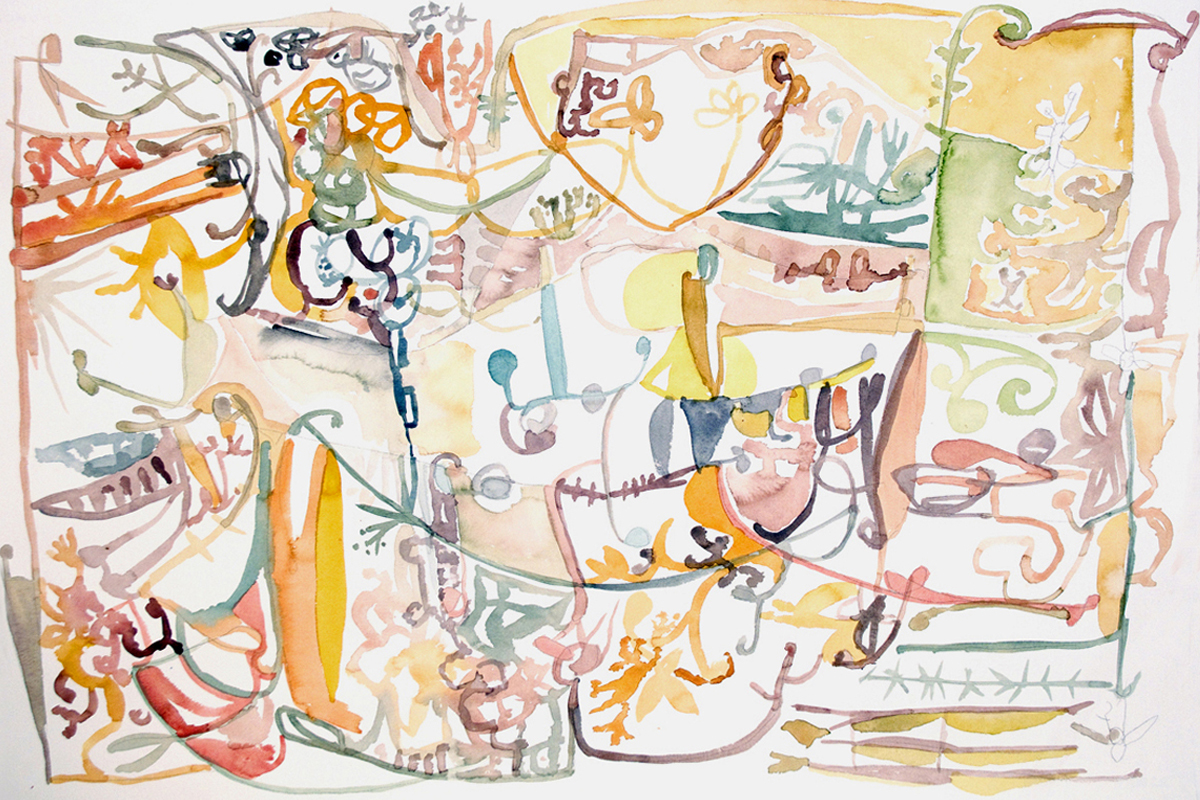INSTINCT Mixed Media on Paper 22 x 30 inches (56 x 76 cm)